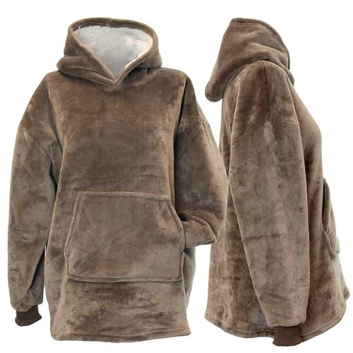 Unique Living  Oversized kids hoodie taupe