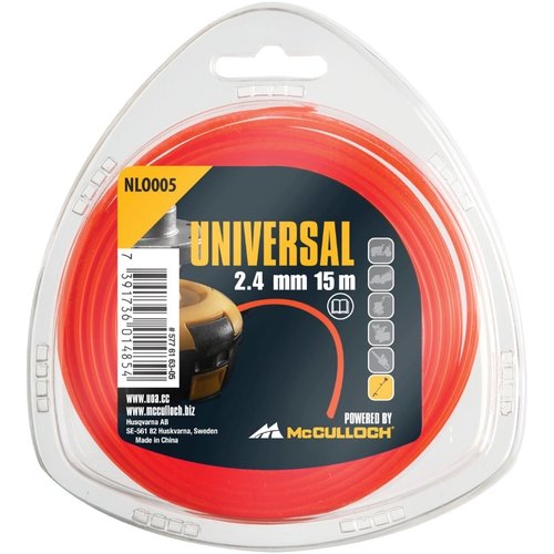 Universal Nylon draad 2.4mmx15m-r nlo 005