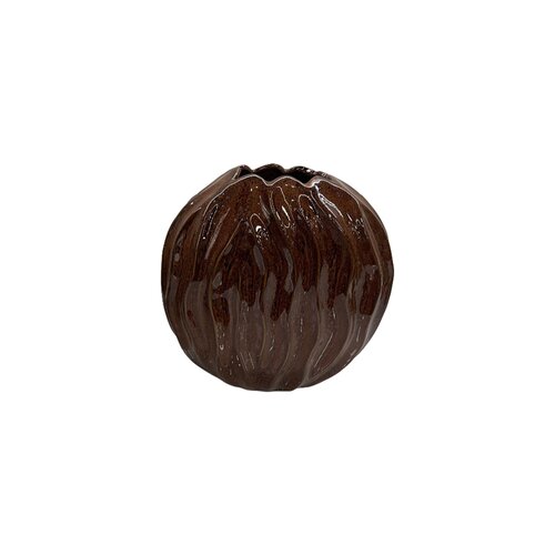 Vaas - 25 x 14 x 27 cm chestnut - afbeelding 2