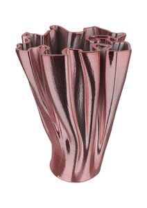 Vaas 3D keramiek blush pink - B 14 x D 18 x H 25 cm 