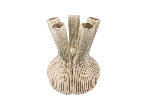 Vaas Aglio Straight Green Active Glaze 19 x 19 x 25 cm - afbeelding 1