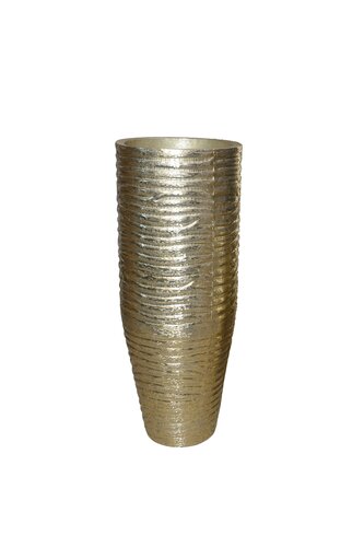 Vaas alu D 35 x H 85 cm brush gold