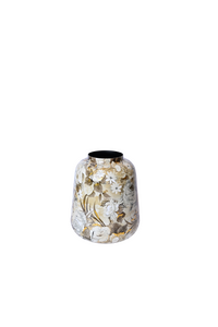 Vaas beige forest small - D 22 x H 25 cm