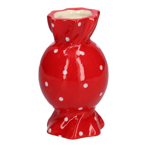 Vaas Candy rood - H 15 x D 8.5 cm