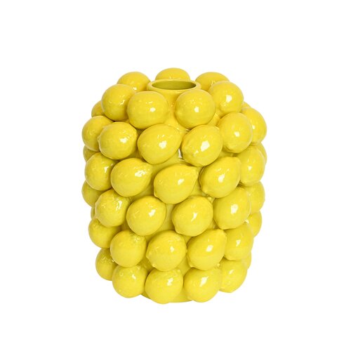 Vaas citroenen geel - H 29 cm