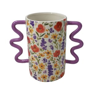 Vaas D 13 x H 21 cm field of flowers