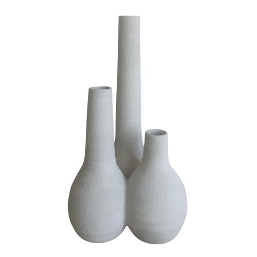 Vaas D 21,5 x H 40 cm creme