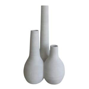 Vaas D 21,5 x H 40 cm creme