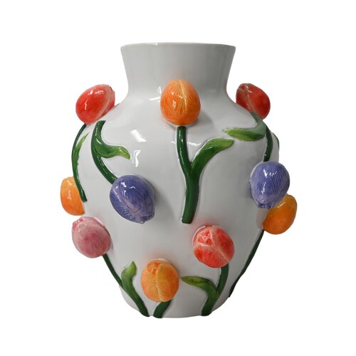 Vaas D 25 x H 26 cm tulips