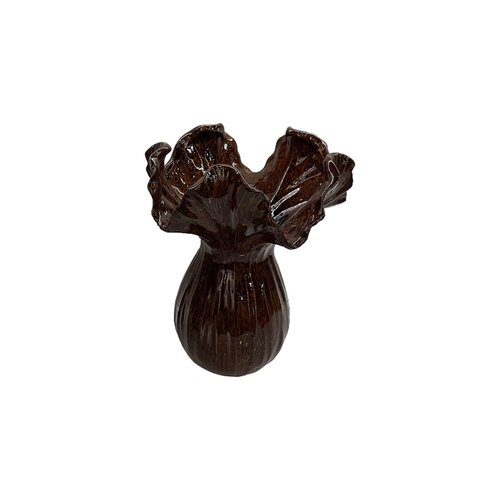 Vaas - D 26 x H 35 cm chestnut