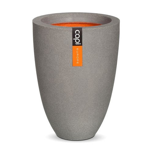 Vaas elegant laag Smooth NL 36x47 grijs