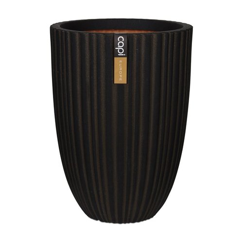 Vaas elegant laag Tube 34x46 donkerbruin