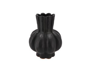 Vaas Garlic Black Low 21 x 25 cm - afbeelding 1