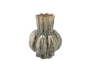 Vaas Garlic Green Active Glaze Low 21 x 25 cm - afbeelding 1