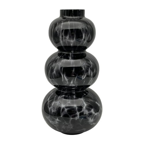Vaas Glas Black Cheetah - Ø 18,5 x H 36 cm
