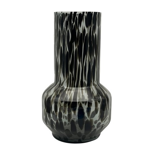 Vaas Glas Black Cheetah - Ø 20 x H 35 cm