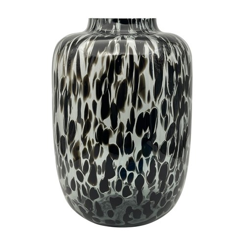 Vaas Glas Black Cheetah - Ø 24 x H 34 cm
