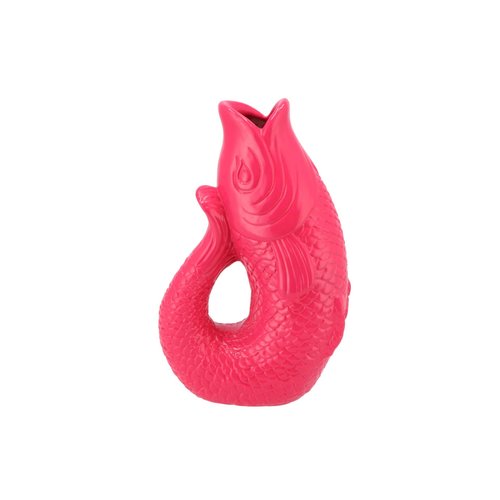 Vaas Happy Fish Double fuchsia 20x10x31cm - afbeelding 1