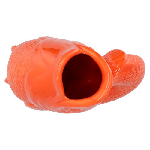 Vaas Happy Fish Double oranje 20x10x31cm - afbeelding 2