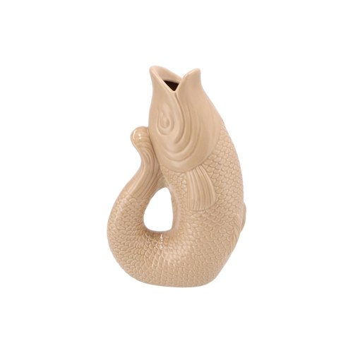 Vaas Happy Fish Double zand 13x8x21cm - afbeelding 1