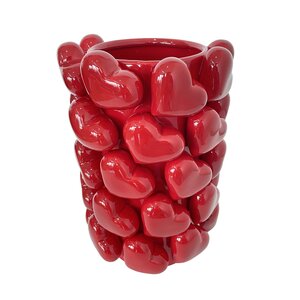 Vaas hartjes groot H 33 cm