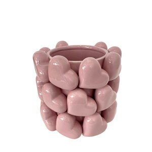 Vaas hartjes klein H 20 cm