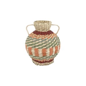 Vaas met handvaten klein D 22 x 26 cm Mexican Fiesta
