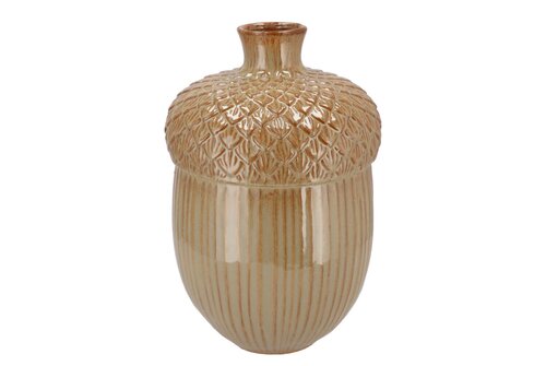 Vaas Mika eikel - L14xB14xH20cm Caramel