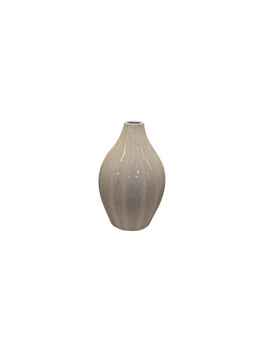 Vaas Streep - D18 x H28cm Crème