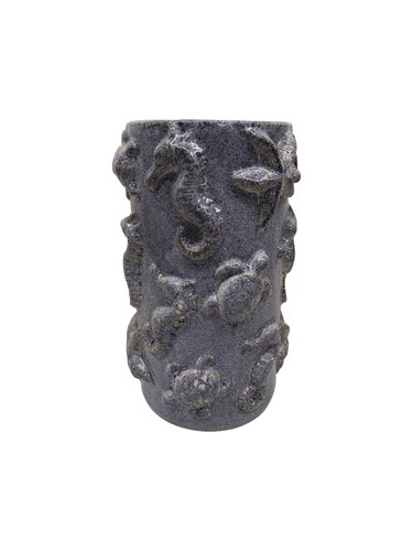 Vaas Zee Donkerblauw - D14 x H25cm Blauw