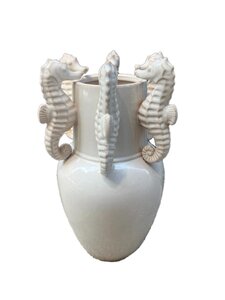 Vaas Zeepaardjes - D21xH35cm Multicolor
