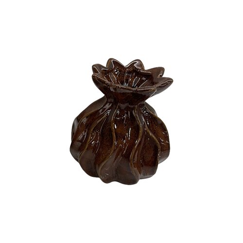 Vaasje - D 14 x H 15 cm chestnut