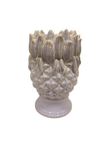Vaasje Pine - D14 x H22cm Crème