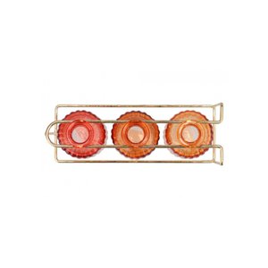 Vaasjes Karakum Coral Sunset rack gold 22x8x12cm - afbeelding 2