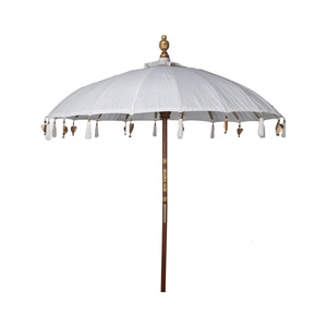 Van der Leeden Parasol Bali wit - D 185 x H 260 cm - afbeelding 1