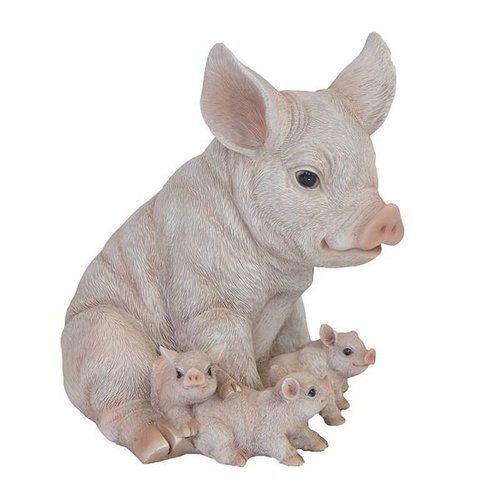 Varken met biggen zittend
