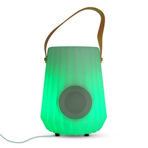 Verlichte fleskoeler + sound D 24 x H 30 cm 12xRGB USB oplaadbaar - afbeelding 1