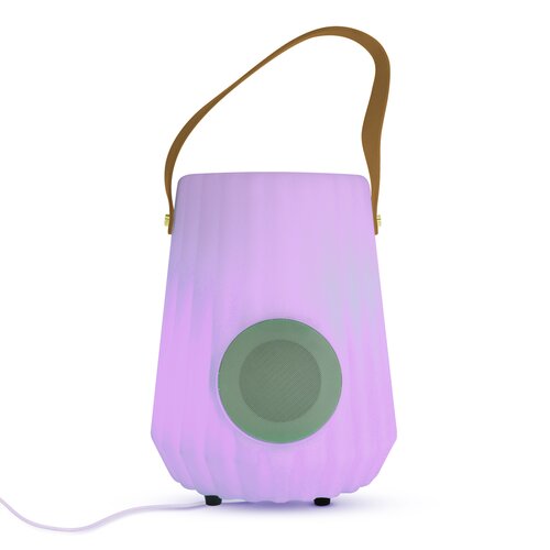 Verlichte fleskoeler + sound D 24 x H 30 cm 12xRGB USB oplaadbaar - afbeelding 2