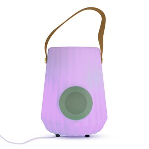 Verlichte fleskoeler + sound D 24 x H 30 cm 12xRGB USB oplaadbaar - afbeelding 2