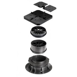 Dreentegel Verstelbare tegeldrager basis 50-74mm voor daktuin - afbeelding 2