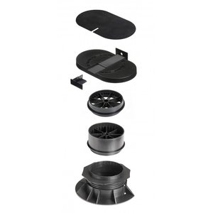 Dreentegel Verstelbare tegeldrager randzone 50-74mm voor daktuin - afbeelding 2