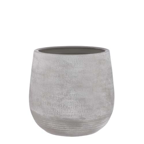 Victor pot rond grijs - h33xd36cm