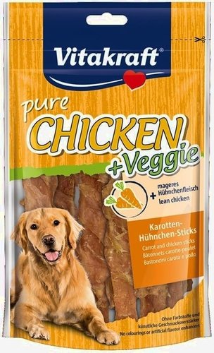 Vitakraft Chicken Veggie Wortel kip stick 80gr