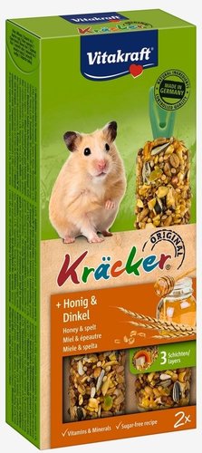 Vitakraft Hamsterkracker honing/spelt 2in1