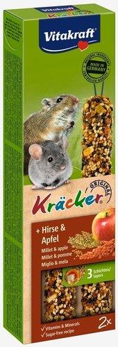 Vitakraft Kleine knaagkracker gierst/appel 2in1