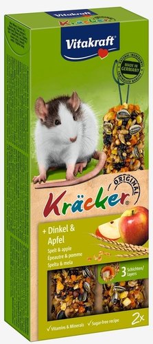 Vitakraft Rattenkracker spelt/appel-kräcker 2in1