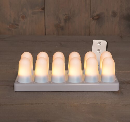 Vlamlicht oplaadbaar 6.8x5cm wt s12 - afbeelding 2