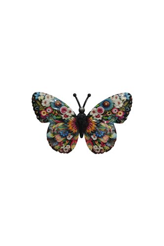 Vlinder metaal 35 x 21,5 cm