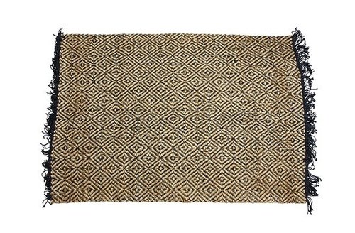 Vloerkleed Roel zwart D180x120 H1