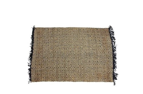 Vloerkleed Roel zwart D90x60 H1